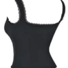 Noura zwarte top met kanten rand