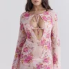Oceana strandjurk met bloemenprint als bovenkleding