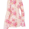 Oceana strandjurk met bloemenprint als bovenkleding