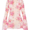 Oceana strandjurk met bloemenprint als bovenkleding