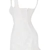 Odessa witte mini-jurk met borduursels