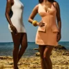 Olympia Sorbet Plunge Mini-jurk