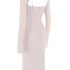 Ophelia Crystal Cutout Midi-jurk
