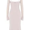 Ophelia Crystal Cutout Midi-jurk