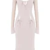 Ophelia Crystal Cutout Midi-jurk