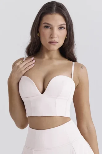 Pabla Ballerina Roze Cropped Bralette Top