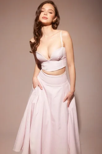 Pabla Ballerina Roze Cropped Bralette Top