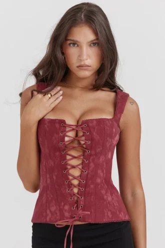 Parisa Merlot bloemenkorsetten
