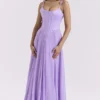 Pascha Orchid Butterfly Korsett Maxi-Jurken