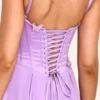 Pascha Orchid Butterfly Korsett Maxi-Jurken