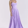 Pascha Orchid Butterfly Korsett Maxi-Jurken