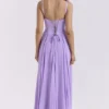 Pascha Orchid Butterfly Korsett Maxi-Jurken