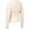 Perdita ivoorkleurige metallic jacquard korset & Bolero’s