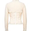 Perdita ivoorkleurige metallic jacquard korset & Bolero’s