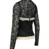 Perdita Zwart Metallic Jacquard Korsetten & Bolero’s