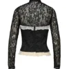 Perdita Zwart Metallic Jacquard Korsetten & Bolero’s