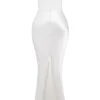 Persephone ivoorkleurige strapless korsettenjurk