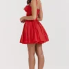 Pietra Cherry korsettenminijurk