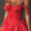 Pietra Cherry korsettenminijurk