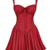Pietra Cherry korsettenminijurk
