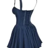 Pietra French Navy korsettenminijurk