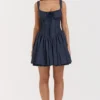 Pietra French Navy korsettenminijurk