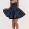 Pietra French Navy korsettenminijurk