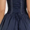 Pietra French Navy korsettenminijurk