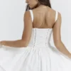 Pietra witte mini-korsetjurk