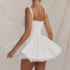 Pietra witte mini-korsetjurk
