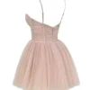 Princess French Rose Tule Mini Jurk