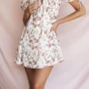 Princess Rose Print Mini Jurk