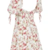 Princess Rose Print Mini Jurk