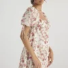 Princess Rose Print Mini Jurk