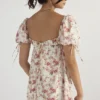 Princess Rose Print Mini Jurk