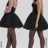 Princess zwarte tule mini-jurk