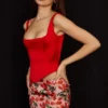 Rafa Scarlet satijnen lang model Korsetten