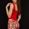 Rafa Scarlet satijnen lang model Korsetten
