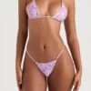 Ravello violet bloemen string onderstukken