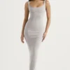 Rea Smoke Bodycon Maxi-jurk