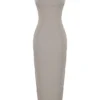 Rea Smoke Bodycon Maxi-jurk