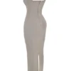 Rea Smoke Bodycon Maxi-jurk