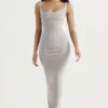 Rea Smoke Bodycon Maxi-jurk