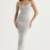Rea Smoke Bodycon Maxi-jurk
