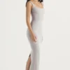 Rea Smoke Bodycon Maxi-jurk