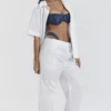 Reno witte broek met relaxte pasvorm