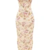 Robina maxi-jurk met Honeyflower-print