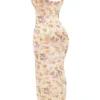 Robina maxi-jurk met Honeyflower-print