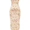 Robina maxi-jurk met Honeyflower-print