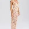 Robina maxi-jurk met Honeyflower-print